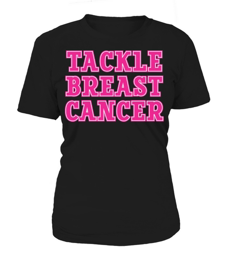 Pink Tackle Breast Cancer Support Women's T-Shirt