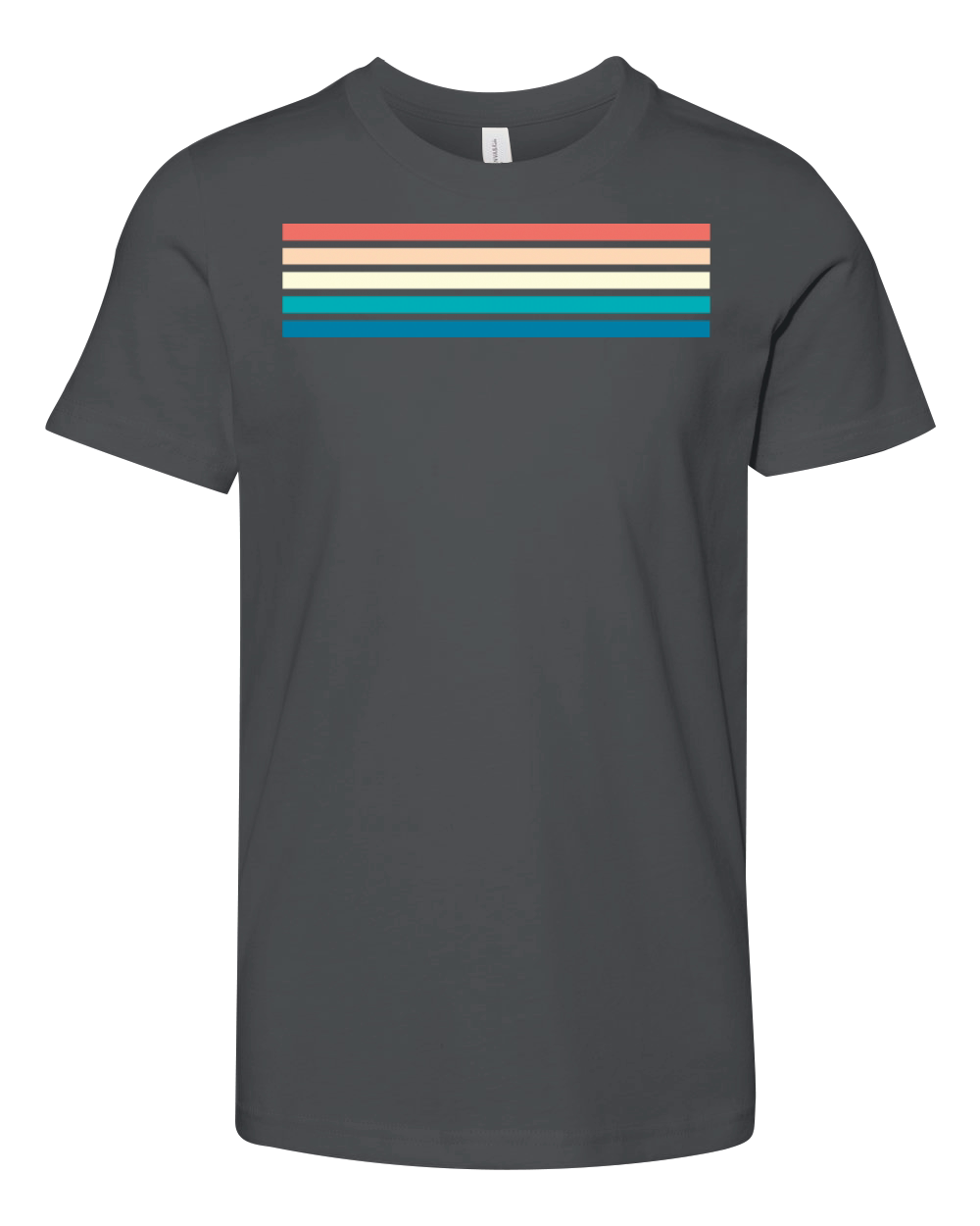 Retro stripe design with vintage vibe Youth Unisex Jersey Tee