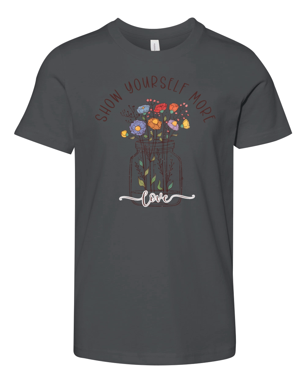 Self-Love Vintage Wildflowers Youth Unisex Jersey Tee