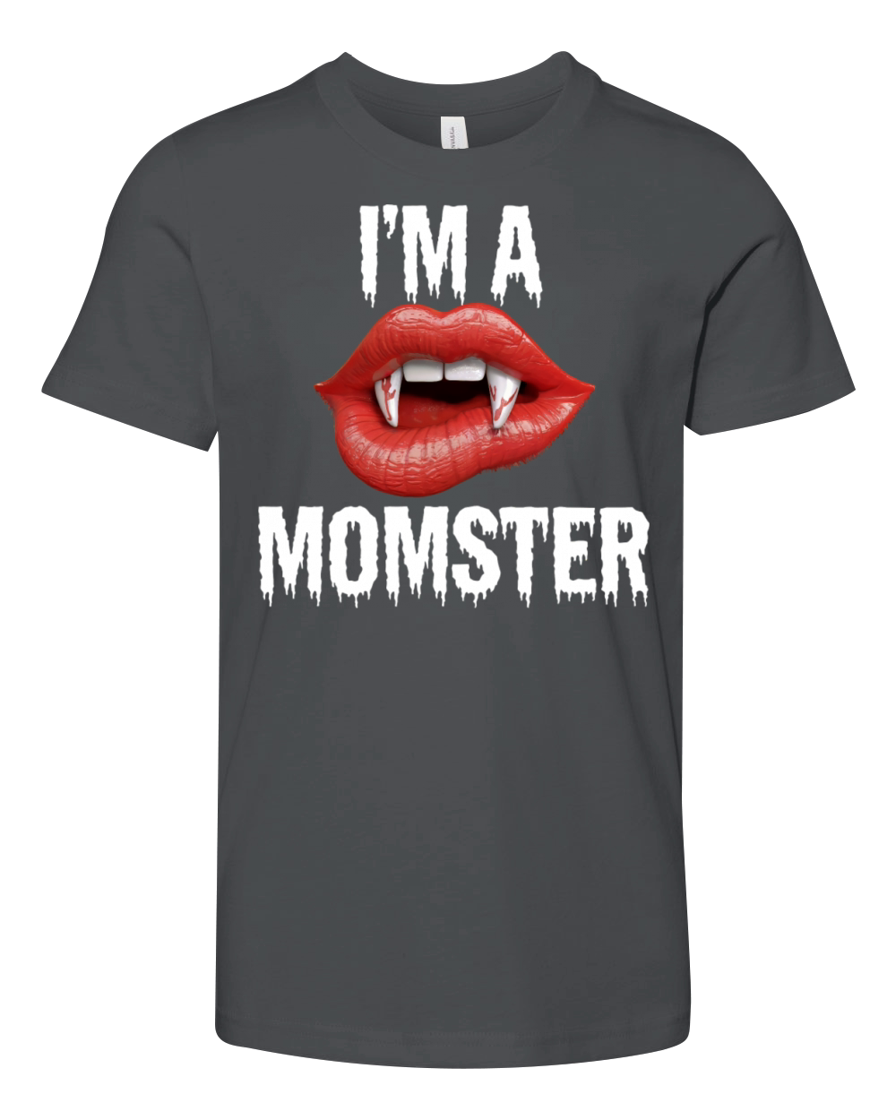 Spooky HALLOWEEN Vampire MOMSTER Shirt for Mom Youth Unisex Jersey Tee