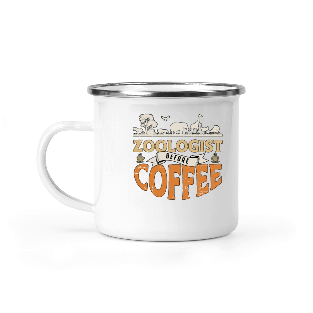 Zoologist Before Coffee Zookeeper Coffee Lover Camping Mug