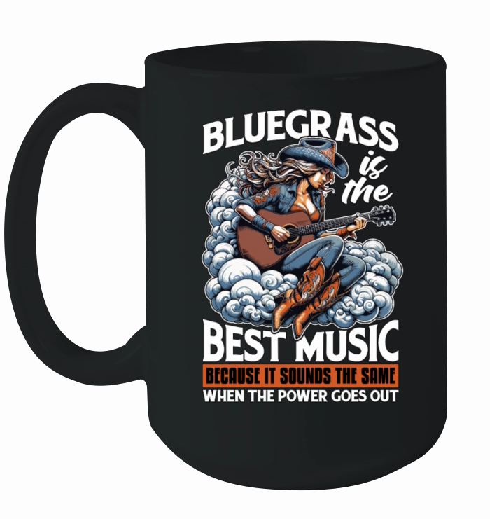 Bluegrass Is The Best Music Loves Country Music Ceramic Mug