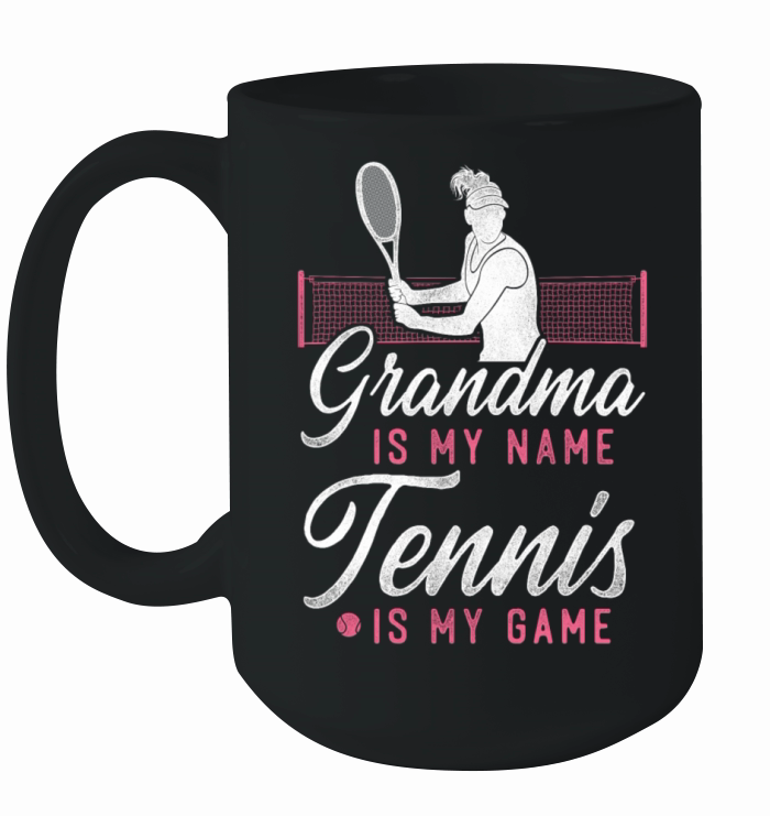 Funny Tennis Player Racket Grandma Ceramic Mug