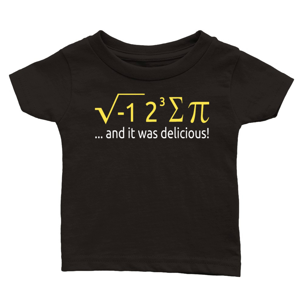 I Ate Some Pie And It Was Delicious 8 Pi Day 2BK10 Classic Baby Crewneck T-shirt