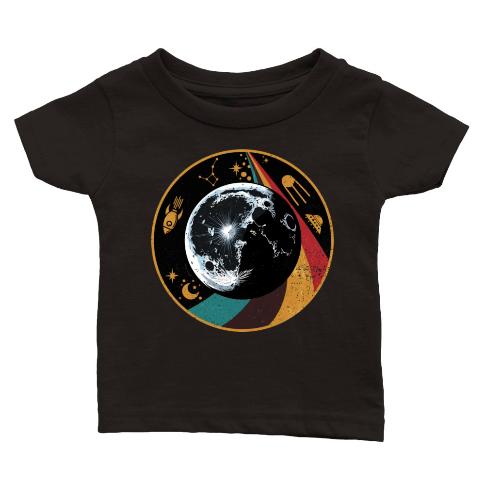 Moon - Planet Vintage Classic Baby Crewneck T-shirt