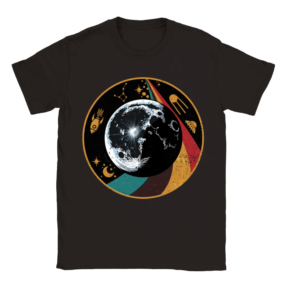 Moon - Planet Vintage Classic Kids Crewneck T-shirt
