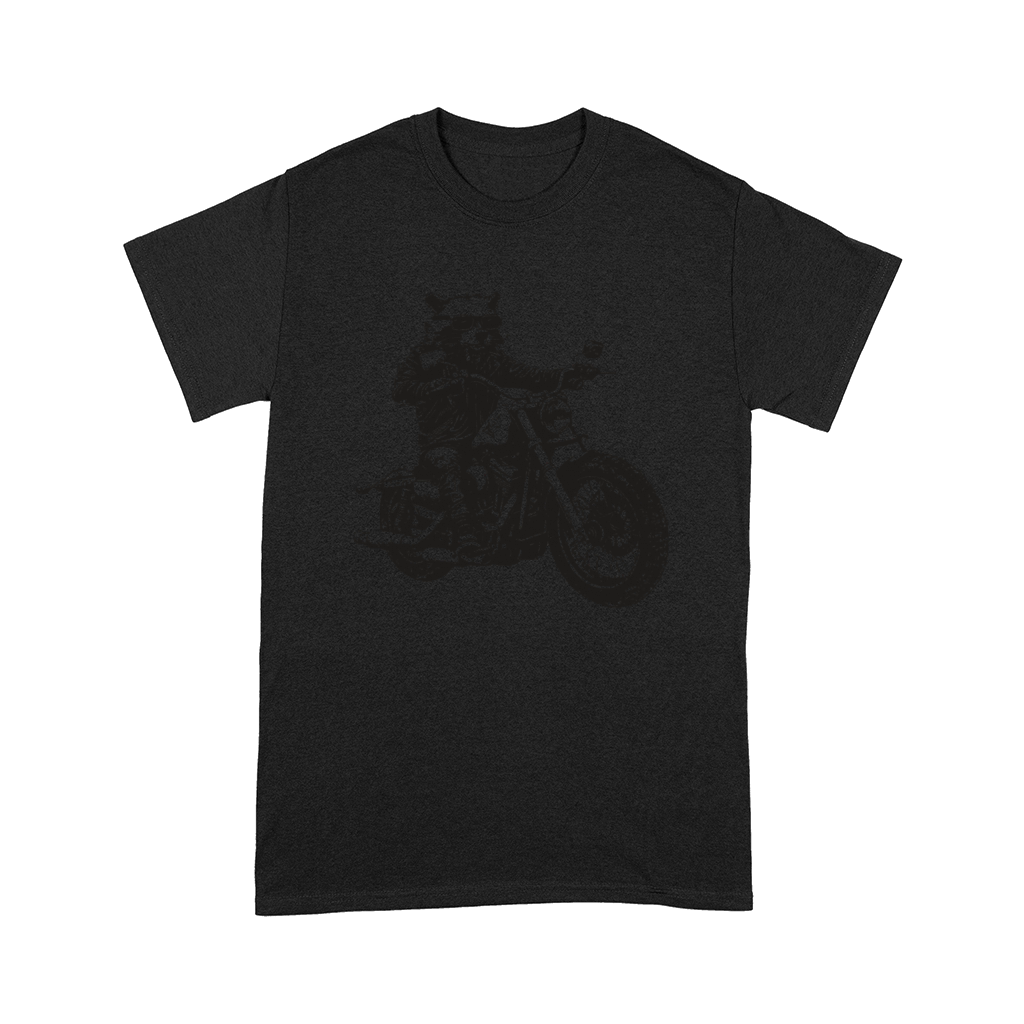 Raccoon Biker Motorcycle Racoon Chopper Moto Comfort T-shirt