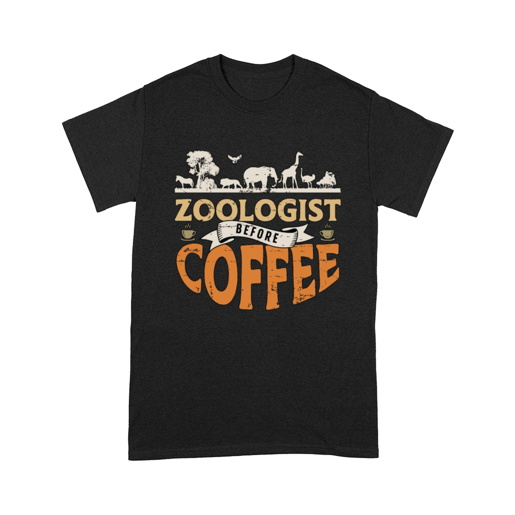 Zoologist Before Coffee Zookeeper Coffee Lover Comfort T-shirt