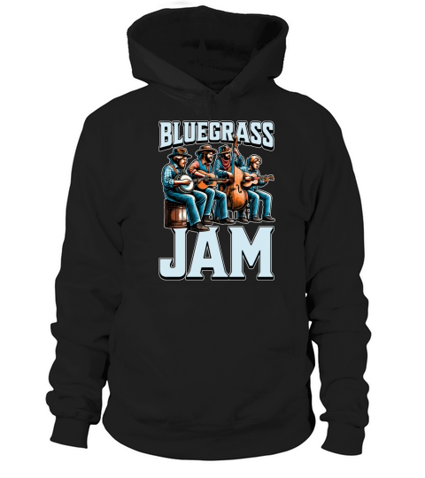 Bluegrass Jam String Instrument Folk Music Lover Hoodie Unisex