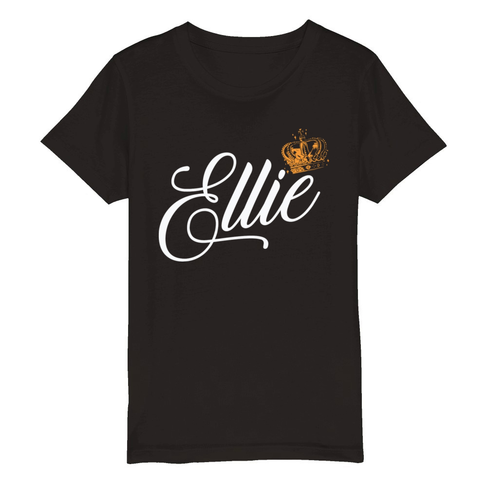 Ellie Name for Women Kids Toddlers - Ellie Surname Organic Kids Crewneck T-shirt