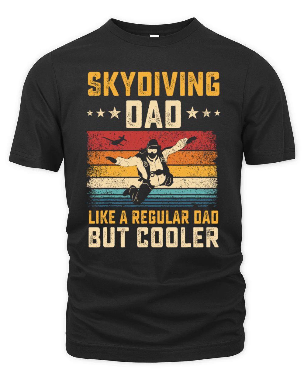 Skydiving Dad Like Regular Dad But Cooler Father Organic Unisex T-shirt