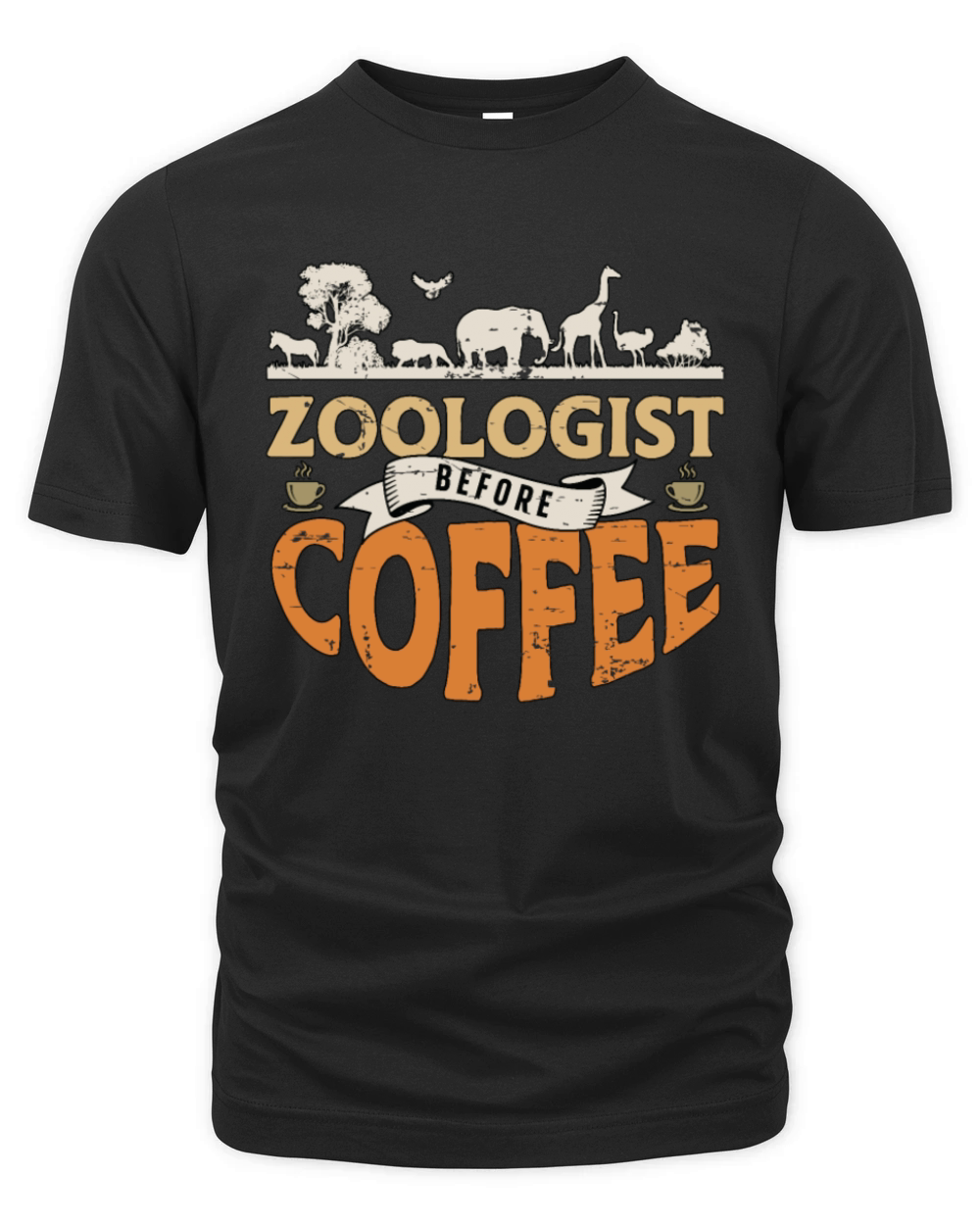 Zoologist Before Coffee Zookeeper Coffee Lover Organic Unisex T-shirt