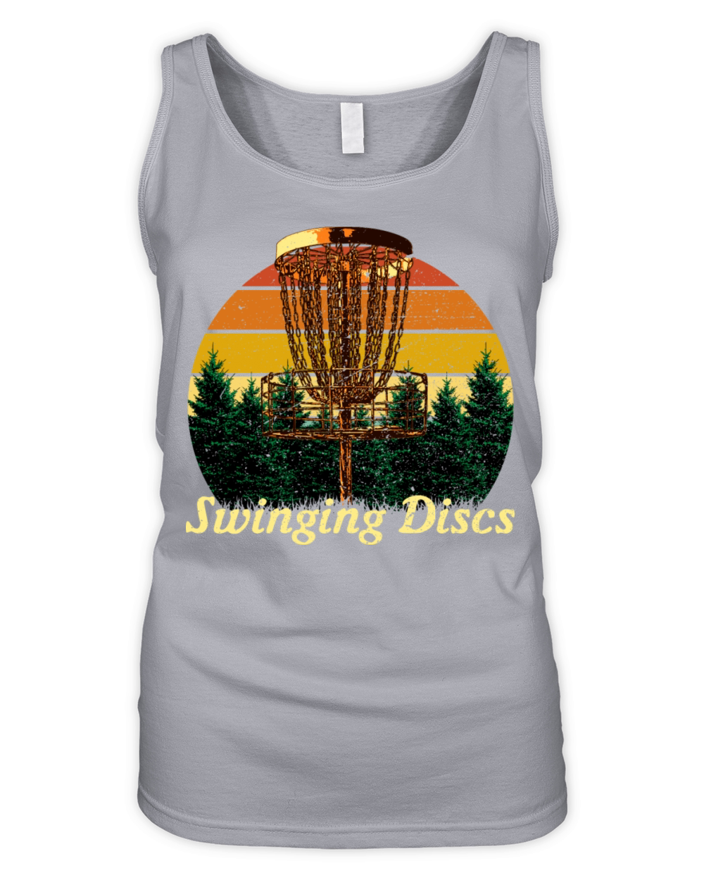 Swinging Discs in Baskets Sports Disc Golf Games G Organic Women's Tank Top