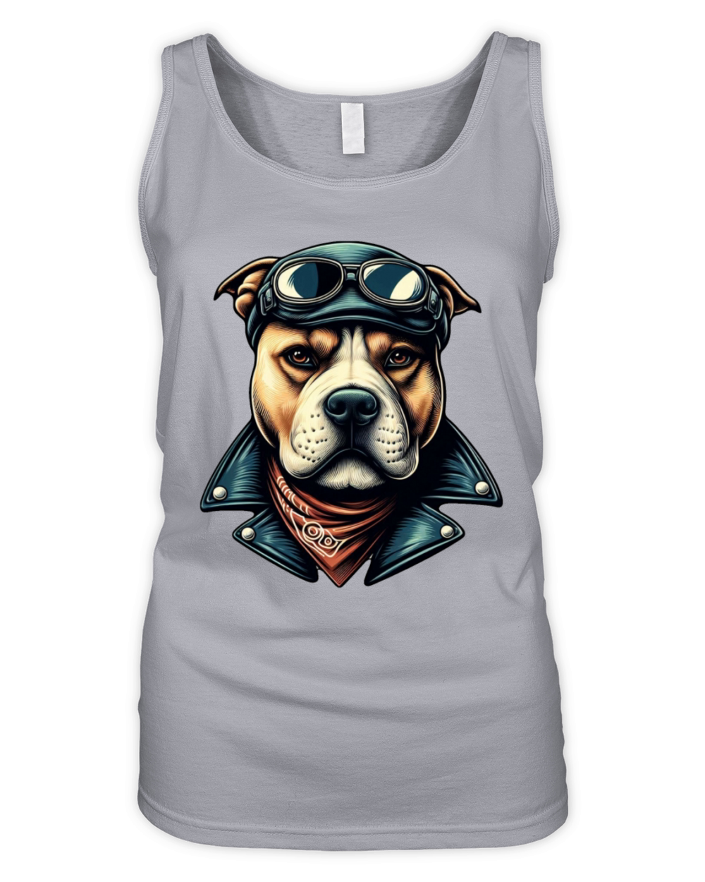 Vintage Pitbull Biker Organic Women's Tank Top