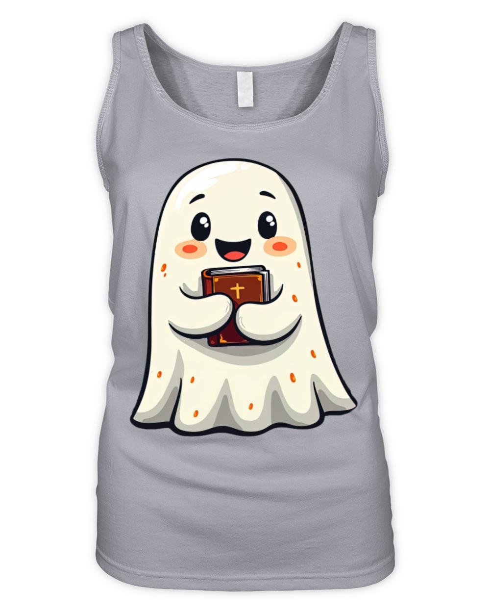 "Vintage Spooky Holy Ghost Halloween Shirt Organic Women's Tank Top
