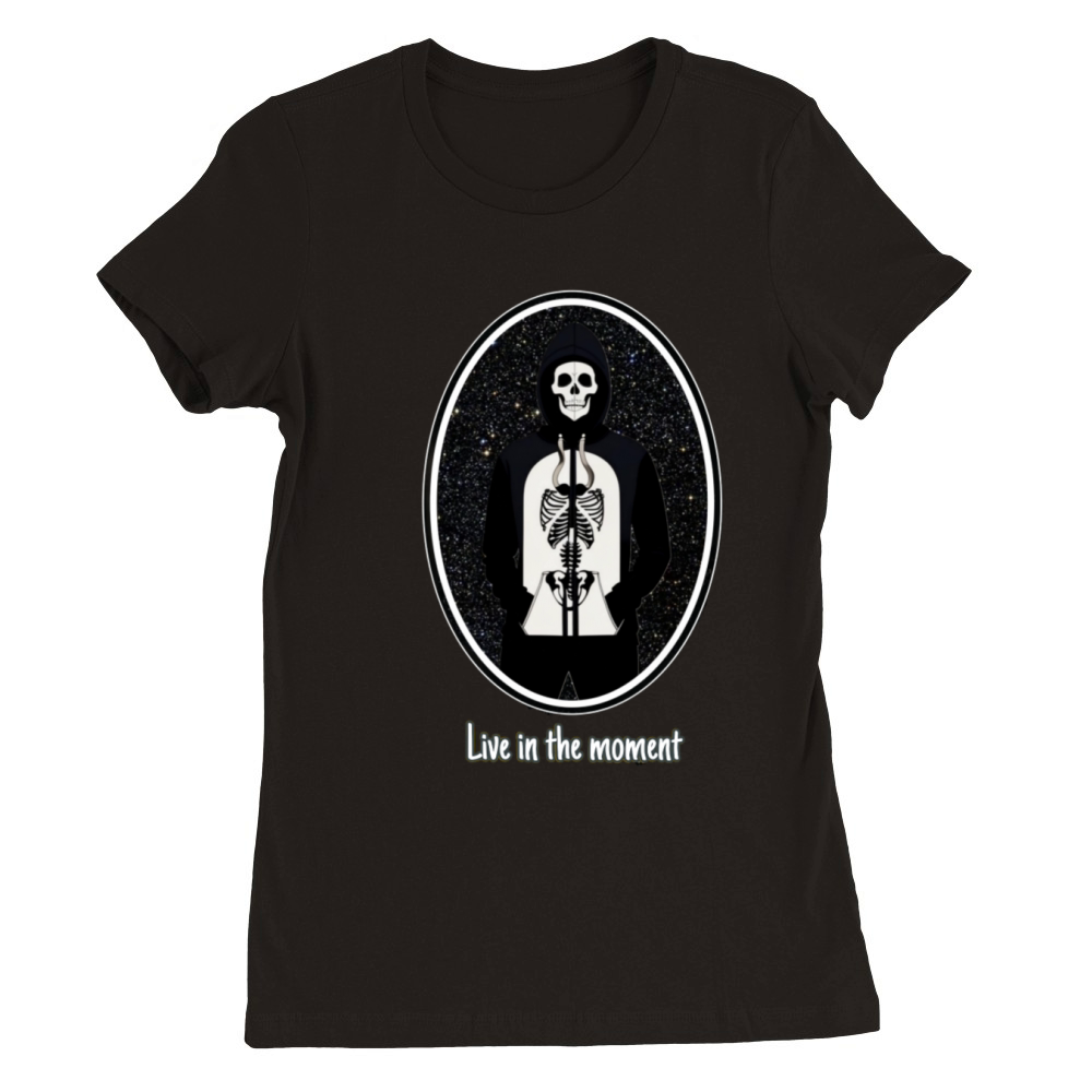 Skeleton Hoodies Premium Womens Crewneck T-shirt