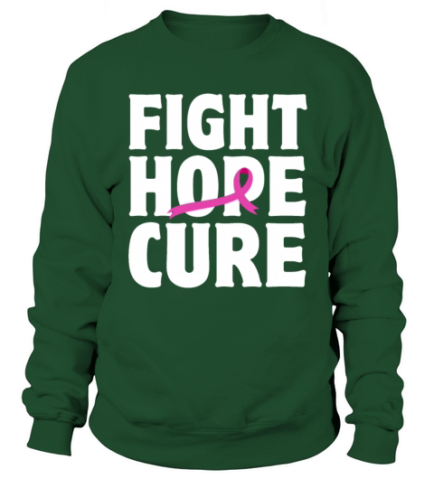 Fight Hope Cure Support Breast Cancer Sweatshirt Unisex