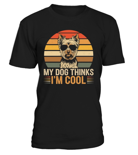 Yorkshire Terrier My Dog Thinks Im Cool Yorkie T-Shirt Unisex