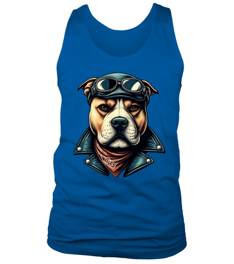 Vintage Pitbull Biker Tank Top Unisex