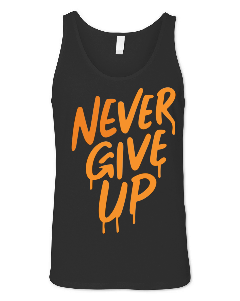 Never Give Up Unisex Jersey Tank
