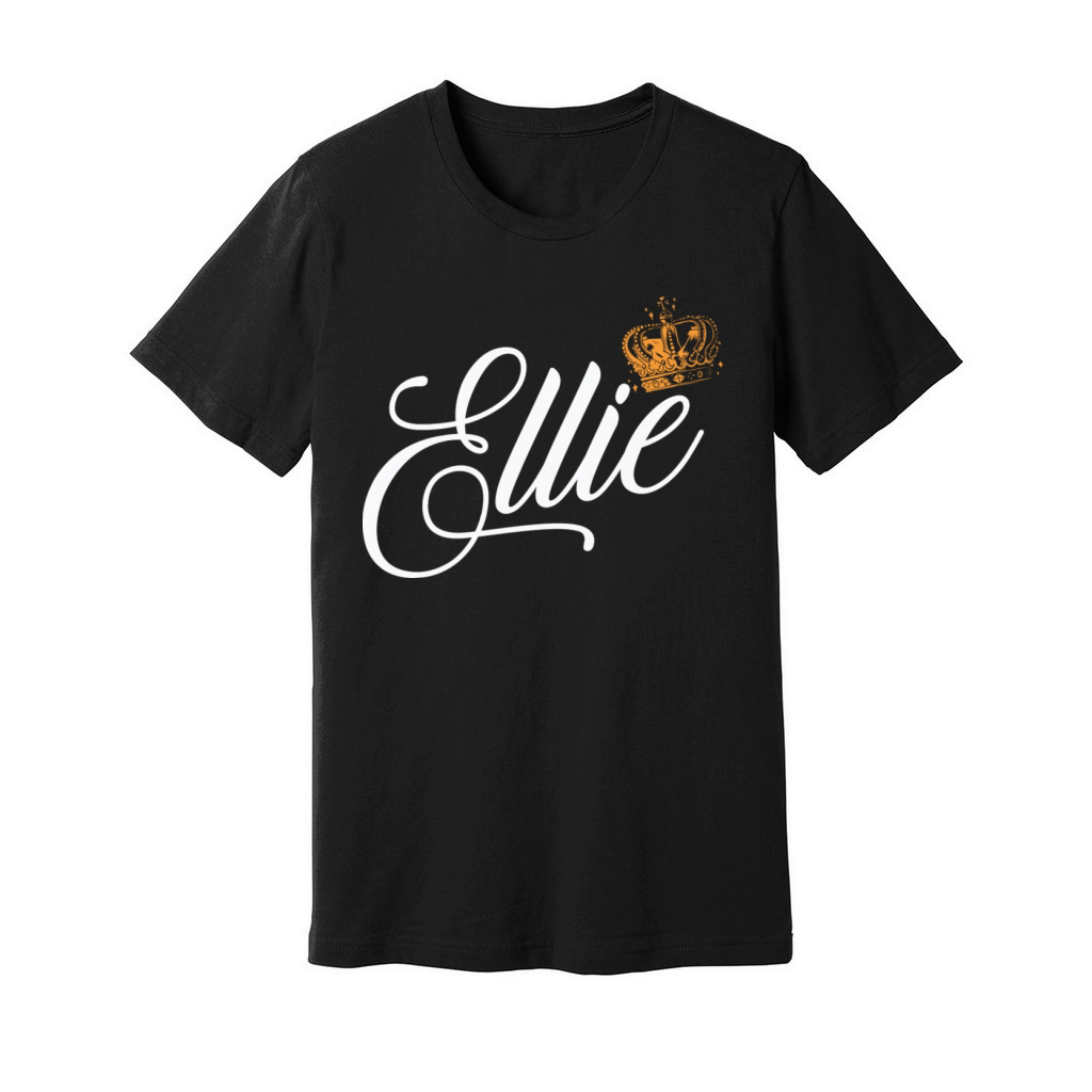 Ellie Name for Women Kids Toddlers - Ellie Surname Unisex Jersey Tee