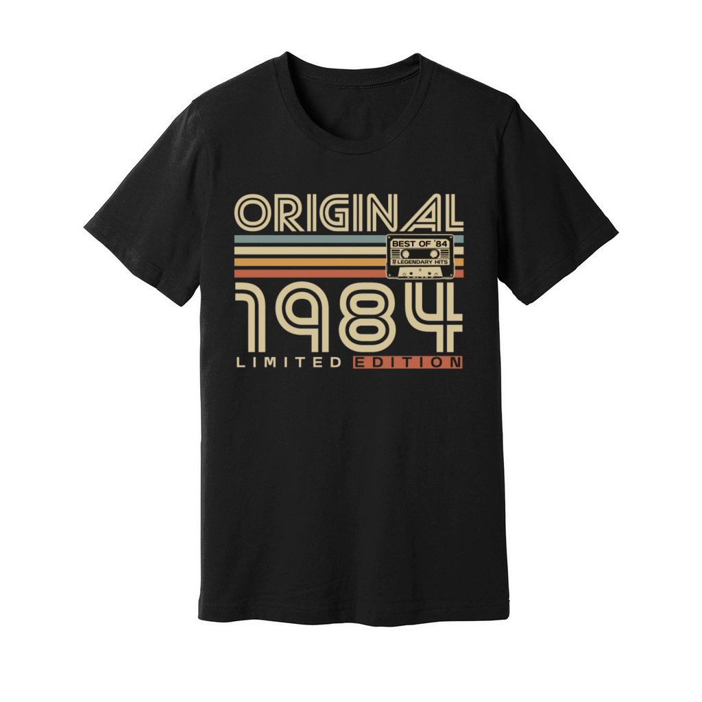 Original 1984 Vintage Retro 40th Birthday Unisex Jersey Tee