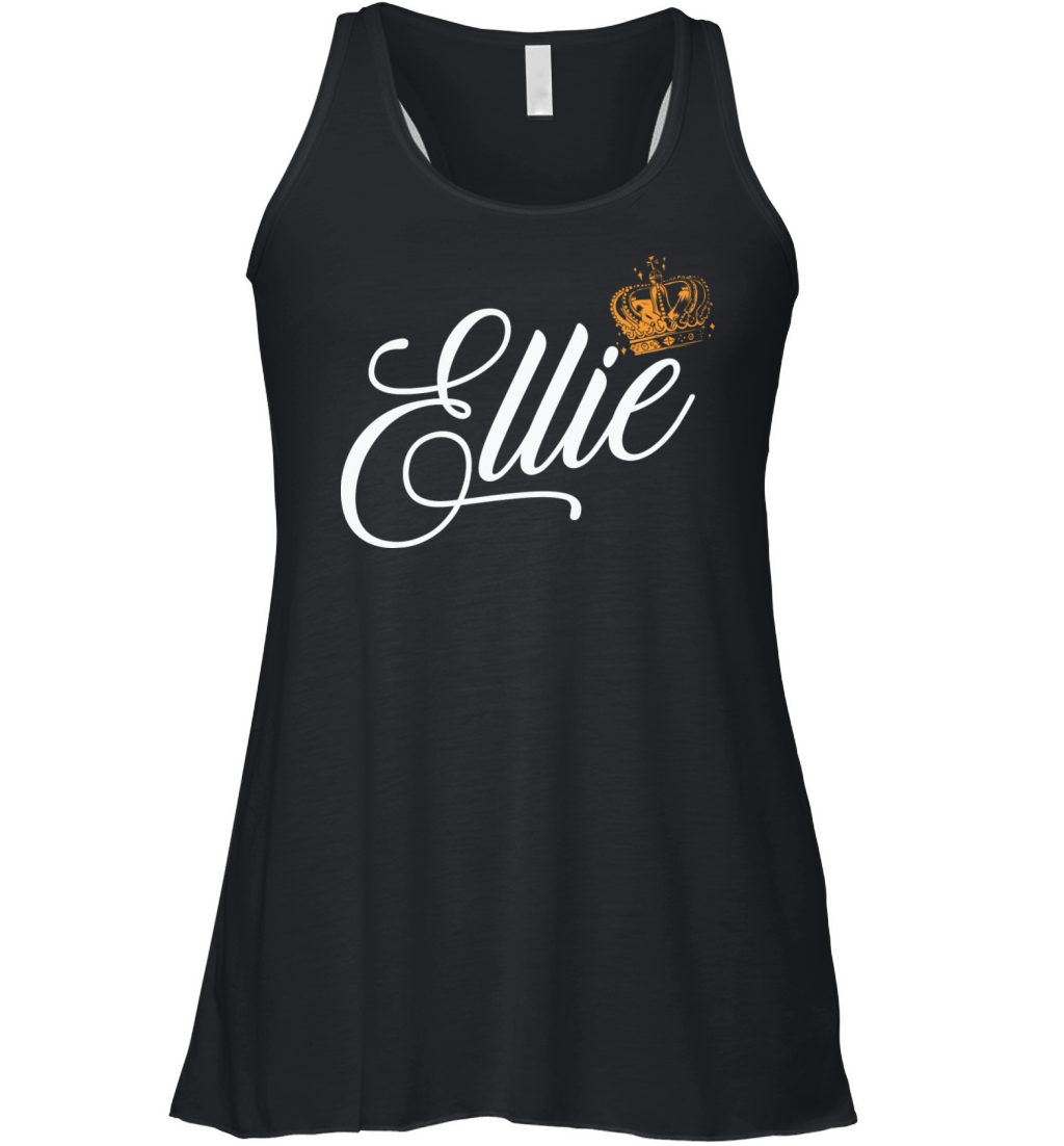 Ellie Name for Women Kids Toddlers - Ellie Surname Women's Flowy Tank Top