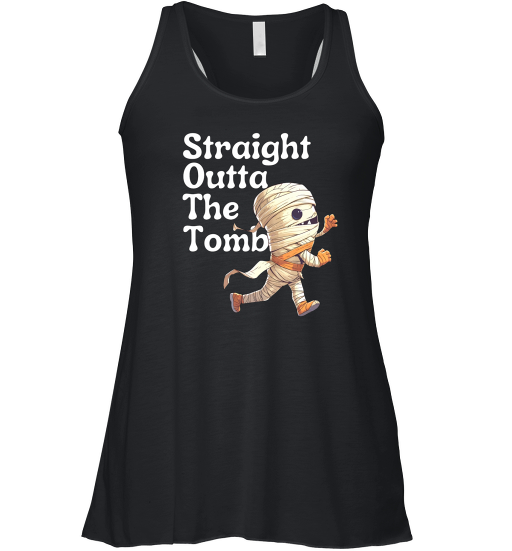Funny Typographic Mummy Design Women's Flowy Tank Top