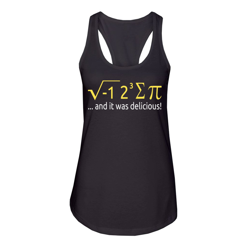 I Ate Some Pie And It Was Delicious 8 Pi Day 2BK10 Women's Racerback Tank