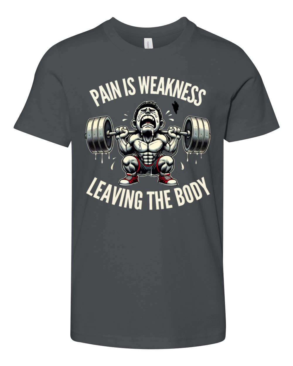 Pain is Weakness Leaving the Body - Funny Gym Youth Unisex Jersey Tee