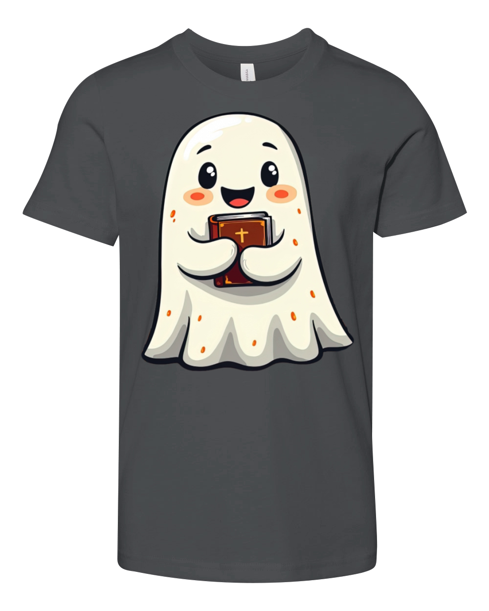 "Vintage Spooky Holy Ghost Halloween Shirt Youth Unisex Jersey Tee