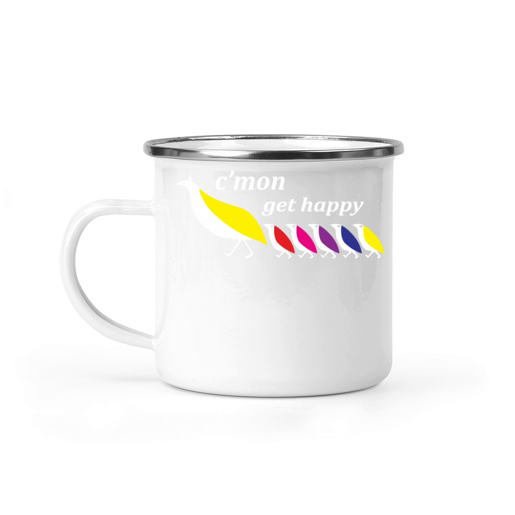 C mon Get Happy Vintage Retro Camping Mug