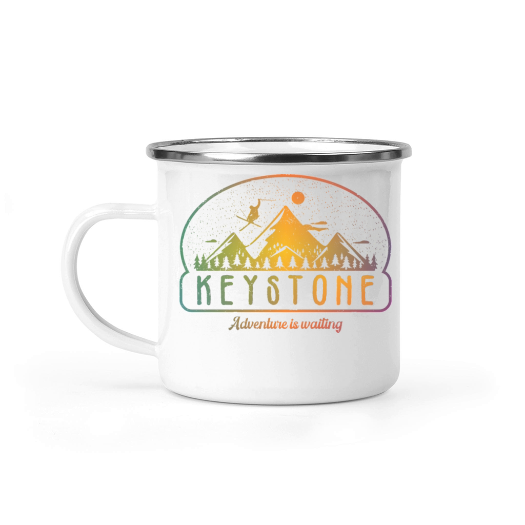 Retro Keystone Ski Adventure is Waiting Camping Mug