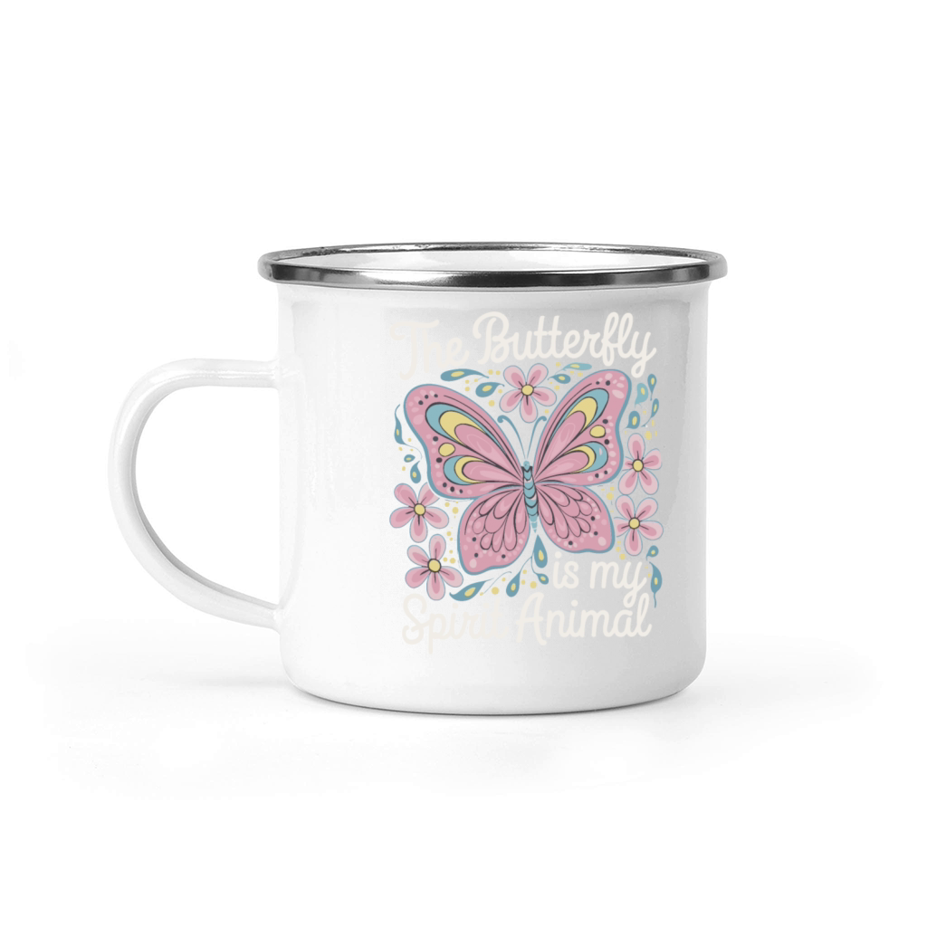 The Butterfly Is My Spirit Animal Camping Mug