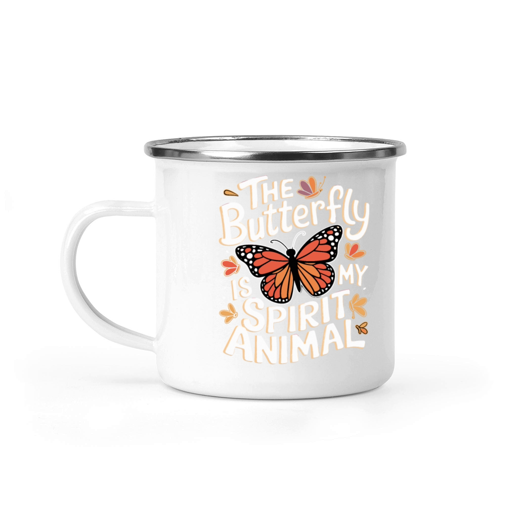 The Butterfly Is My Spirit Animal Camping Mug
