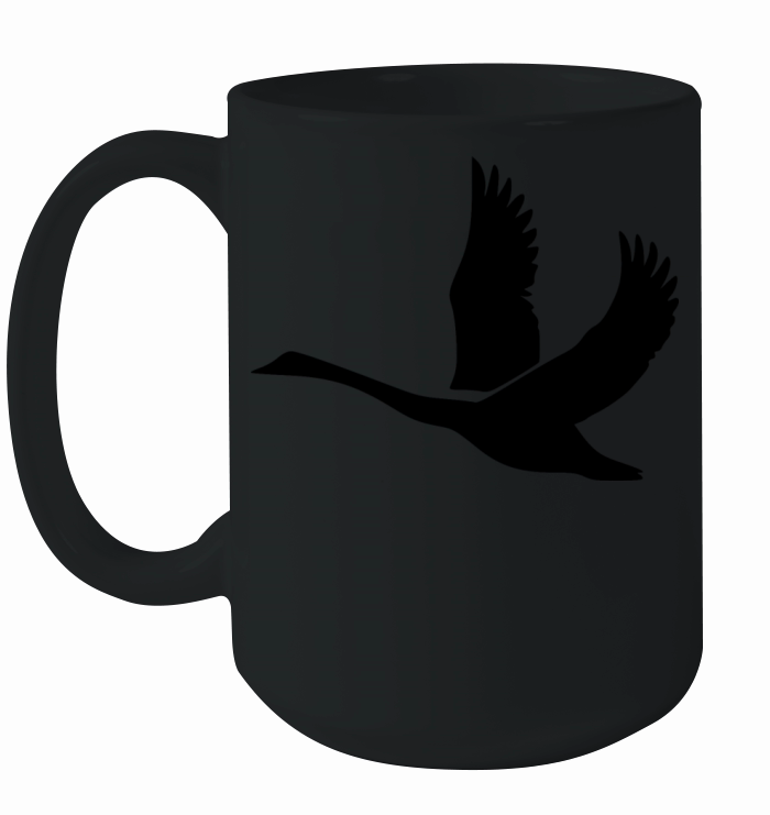 Swan With Mighty Wings Ceramic Mug