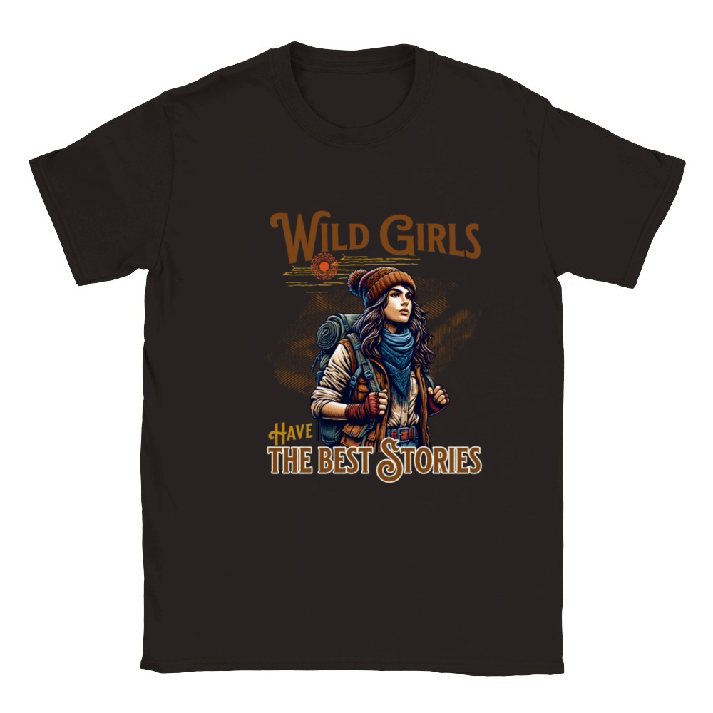 Wild Girls Have The Best Stories Classic Kids Crewneck T-shirt