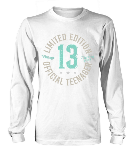 Vintage Official Teenager 13th Birthday Gifts 13 Long sleeved Unisex