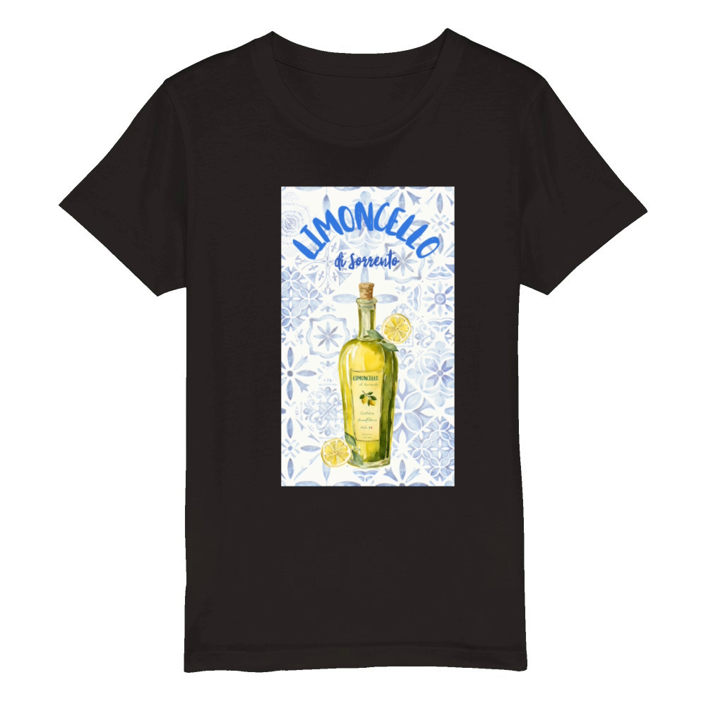 Limoncello di Sorrento Label Organic Kids Crewneck T-shirt
