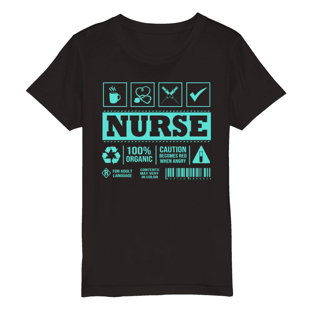 Nursing Facts Healthcare Registered Nurse For Men Organic Kids Crewneck T-shirt
