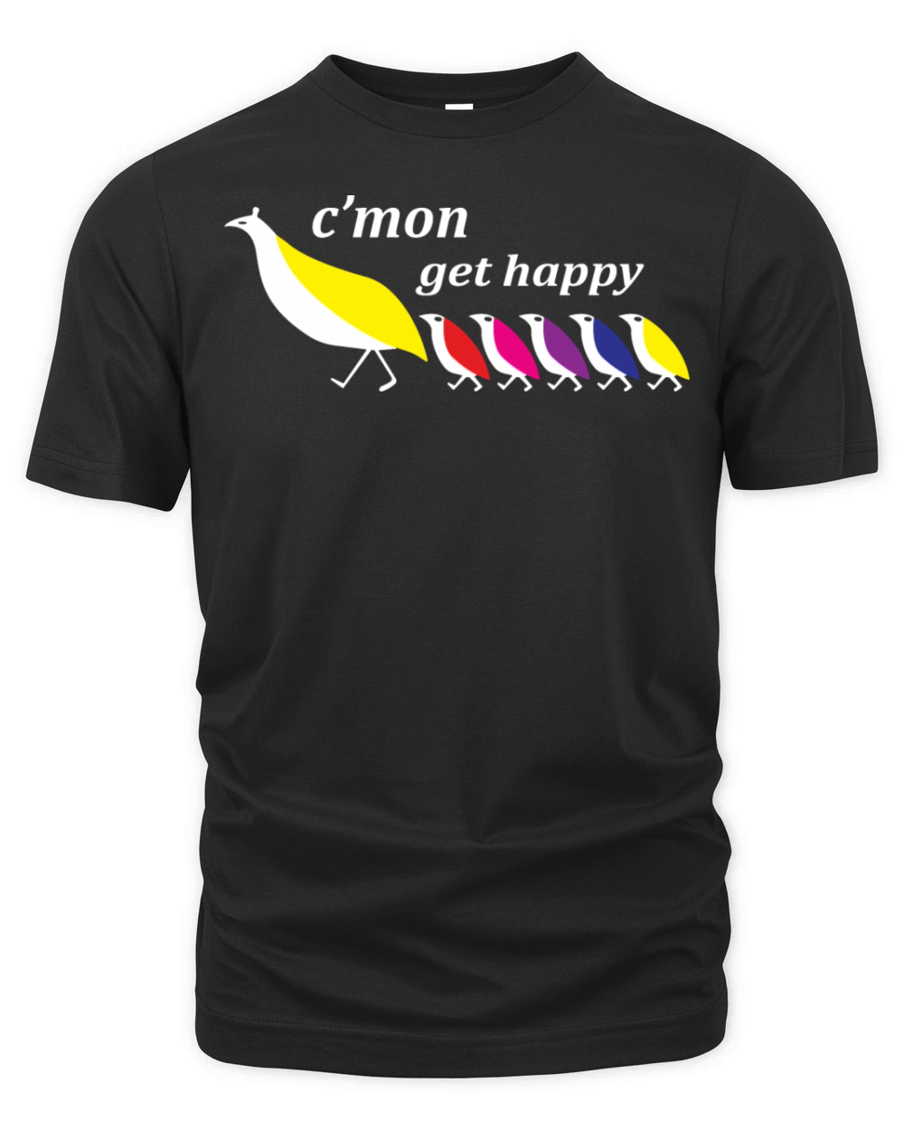 C mon Get Happy Vintage Retro Organic Unisex T-shirt