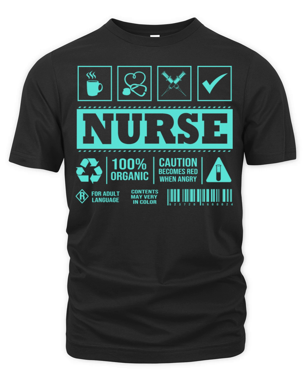 Nursing Facts Healthcare Registered Nurse For Men Organic Unisex T-shirt