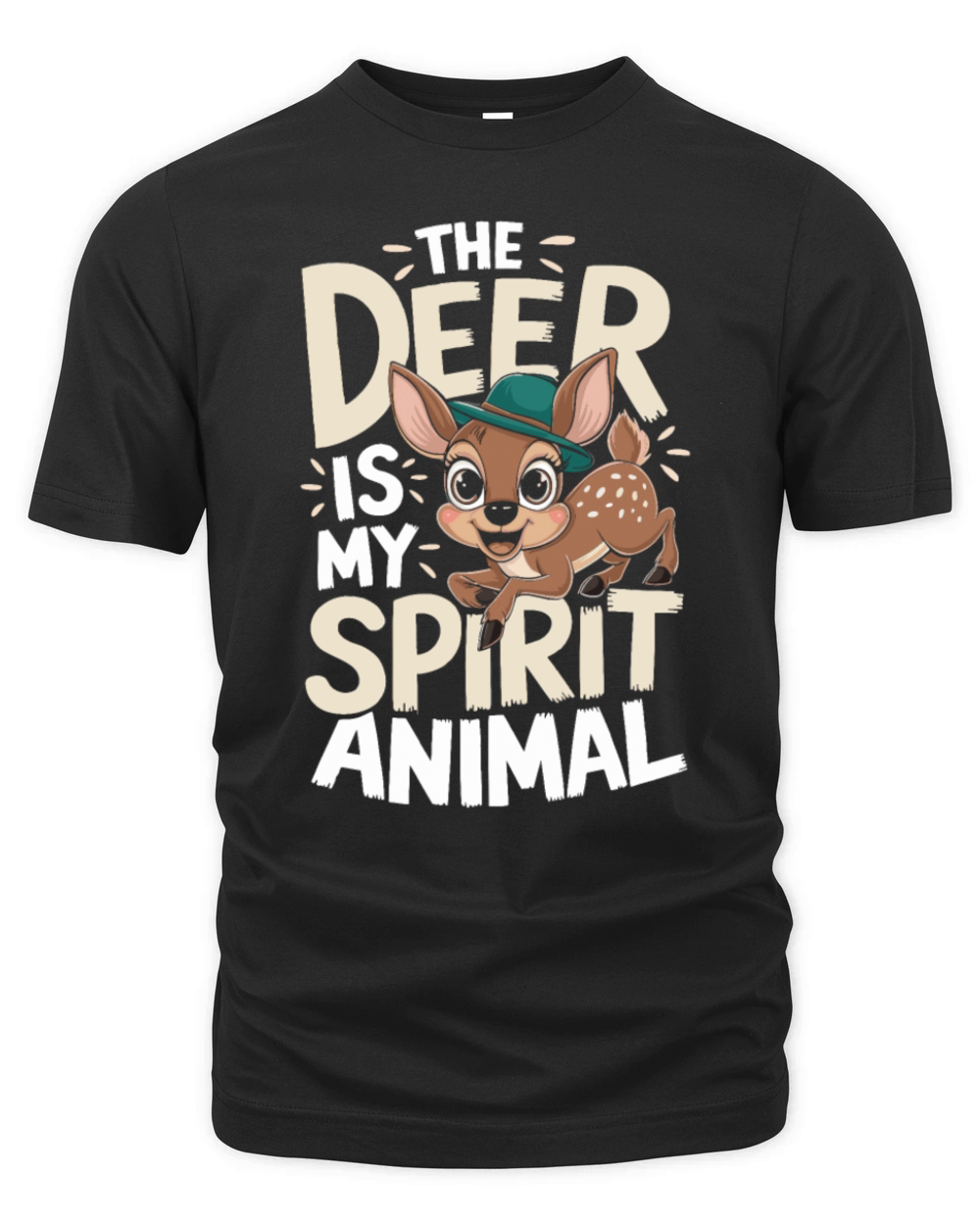 The Deer Is My Spirit Animal Organic Unisex T-shirt