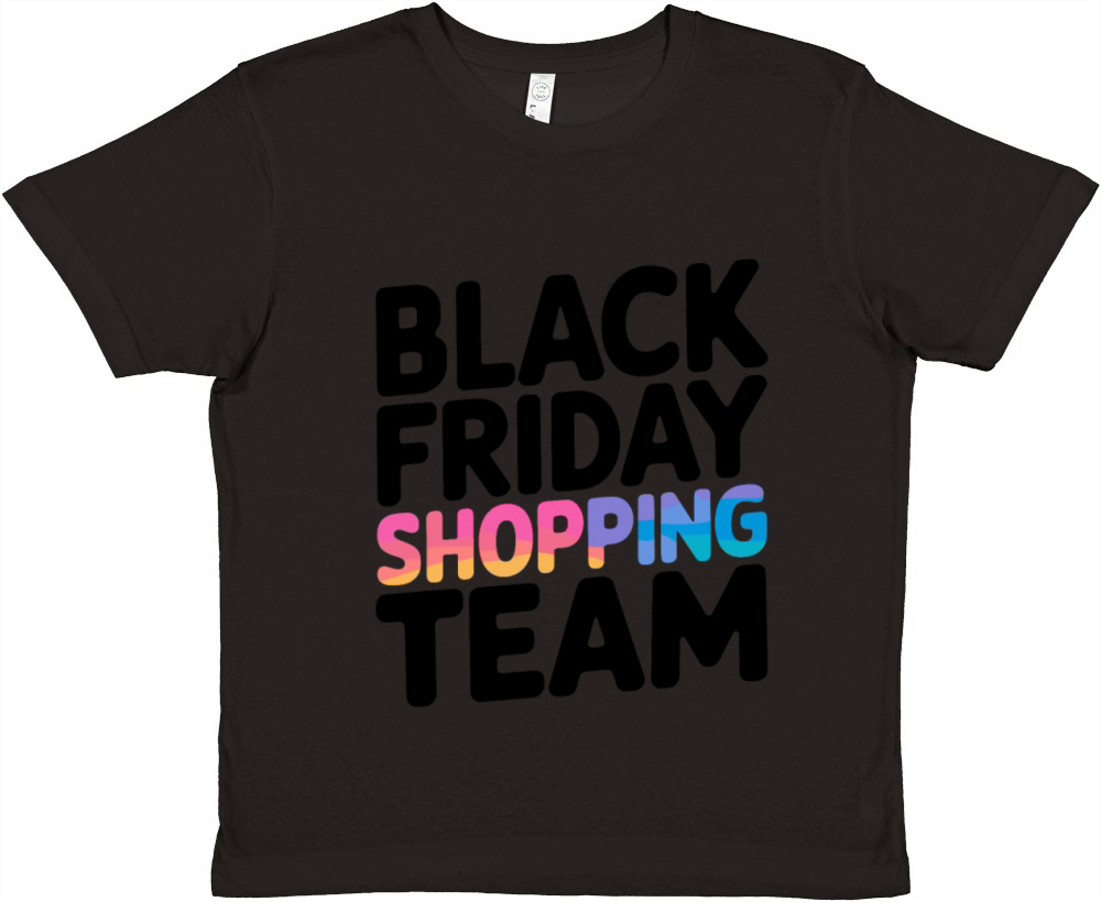 Black Friday Shopping Team Premium Kids Crewneck T-shirt