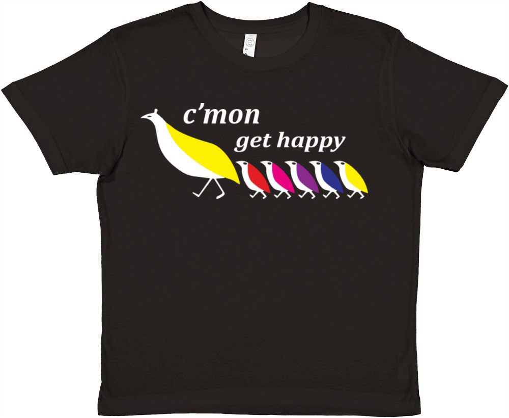C mon Get Happy Vintage Retro Premium Kids Crewneck T-shirt