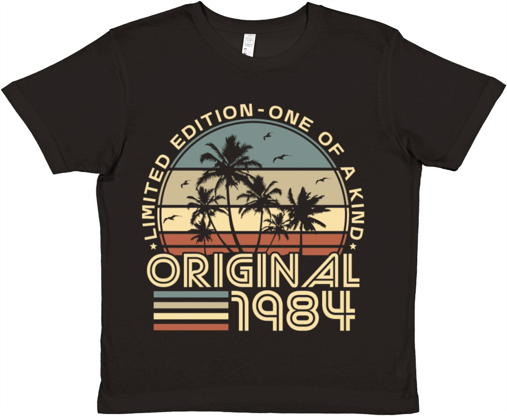 Vintage 1984 Retro 40th Birthday Premium Kids Crewneck T-shirt