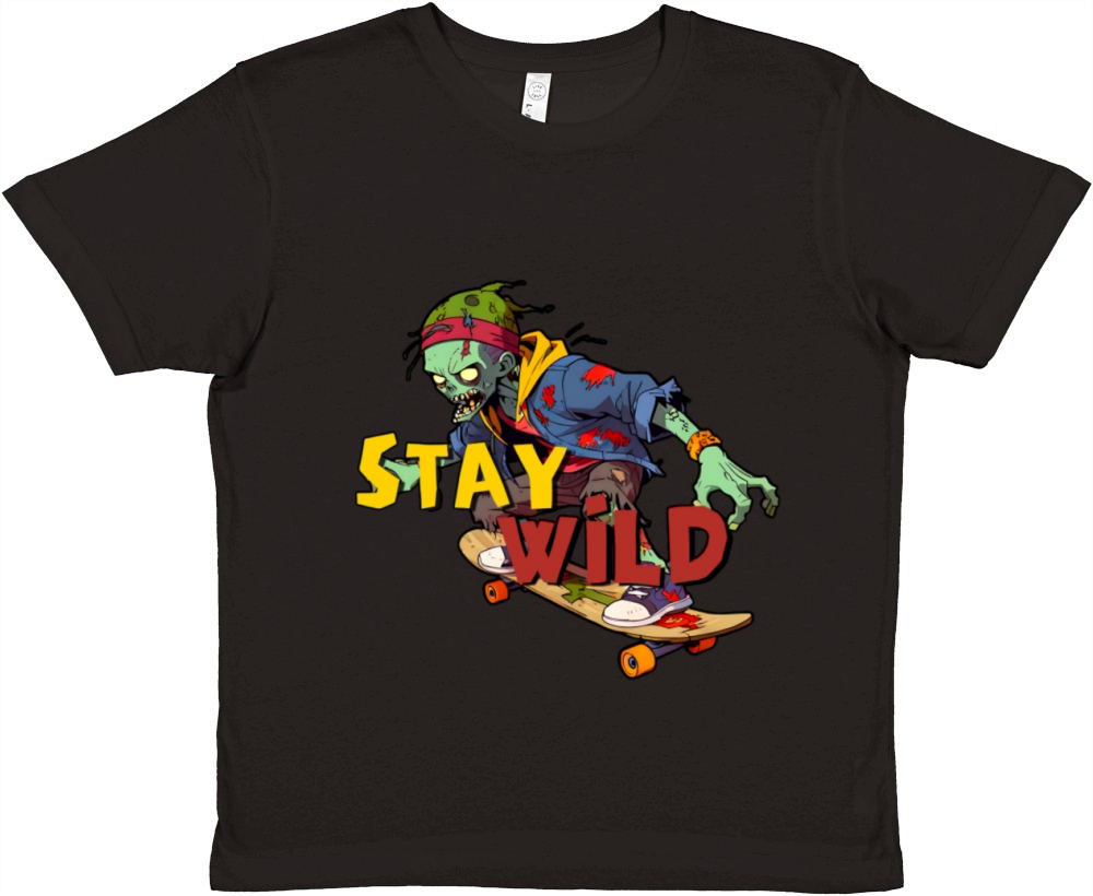Zombie Design Premium Kids Crewneck T-shirt