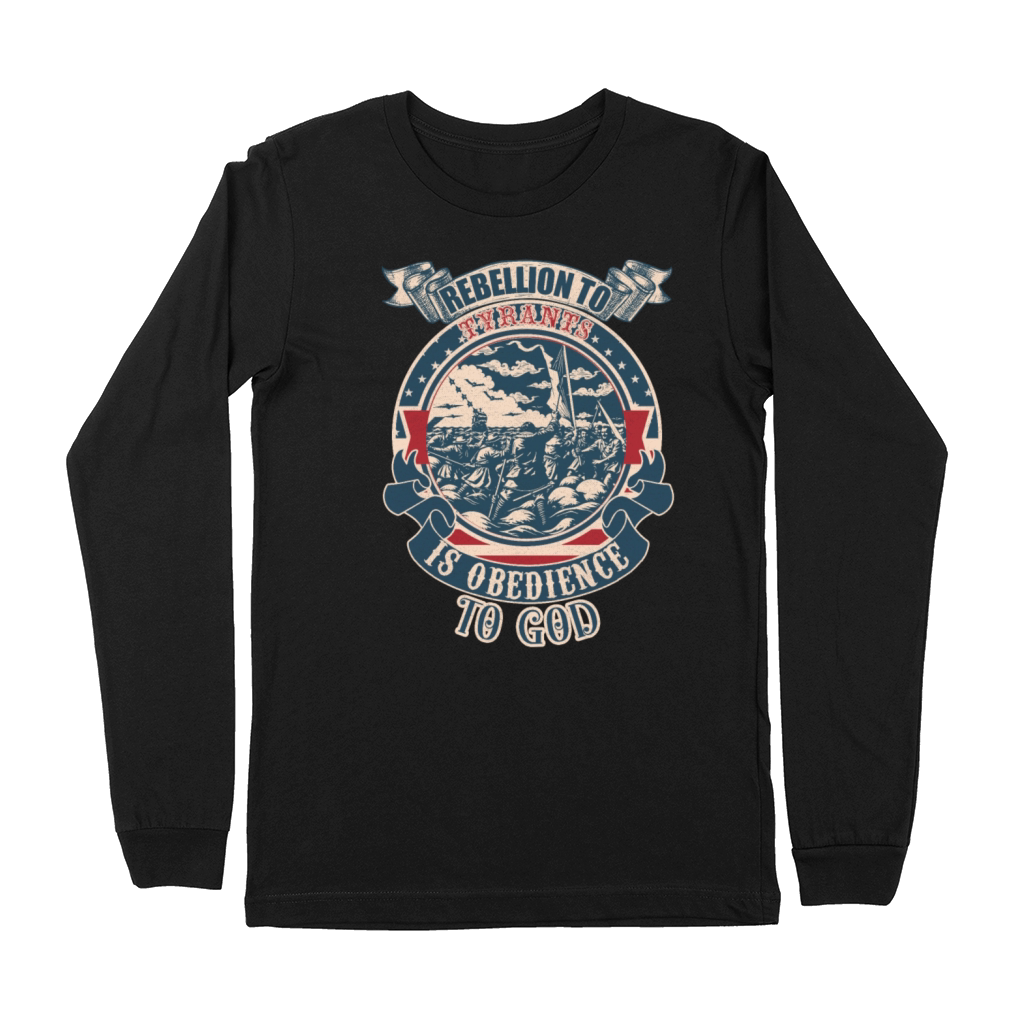 Rebellion to tyrants is obedience to God vintage Premium Long Sleeve