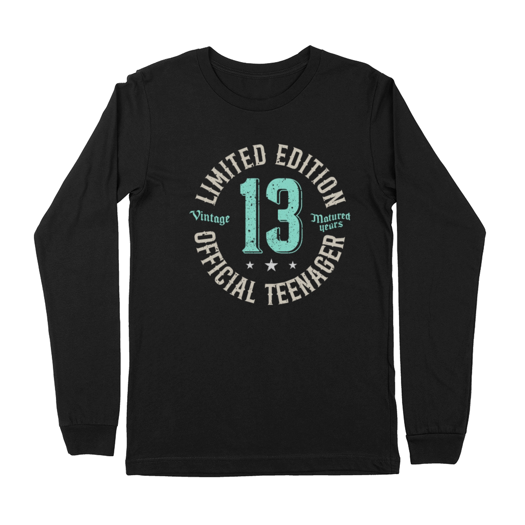 Vintage Official Teenager 13th Birthday Gifts 13 Premium Long Sleeve
