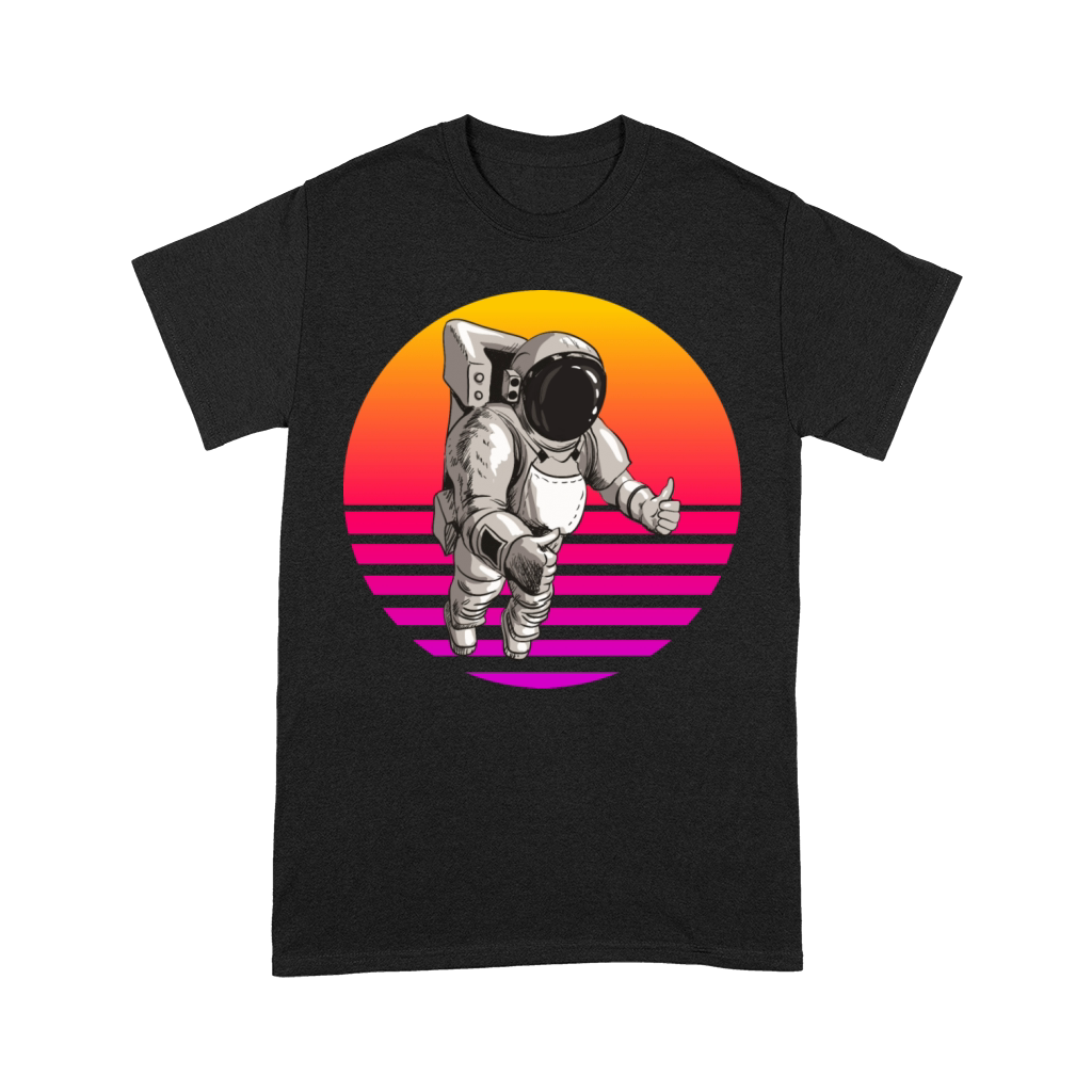 Astronaut Stargazers Space Lover Retro Vintage Premium T-shirt